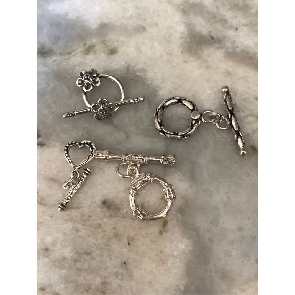 Vintage Sterling Silver Jewelry Toggles #Jewelry Designers #Artisians
